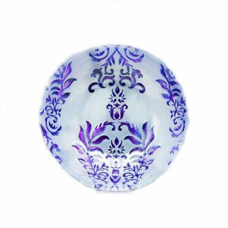 AMERICAN GRANBY Damask 7.5 in. Two Purple Bowl, 4PK 5943-5